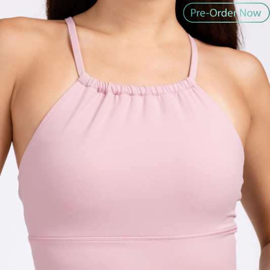 Halter Neck Padded Top Light Support