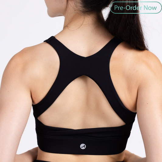 Cut Out Racer Back Sports Bra Medium Support
