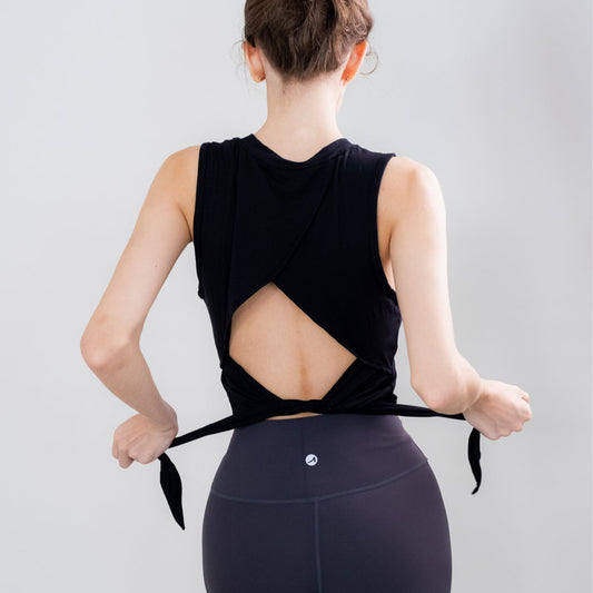 Tie Back Cut Out Tank Top READY STOCK