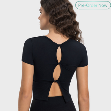 Beautiful Back Sports Short Sleeve tops