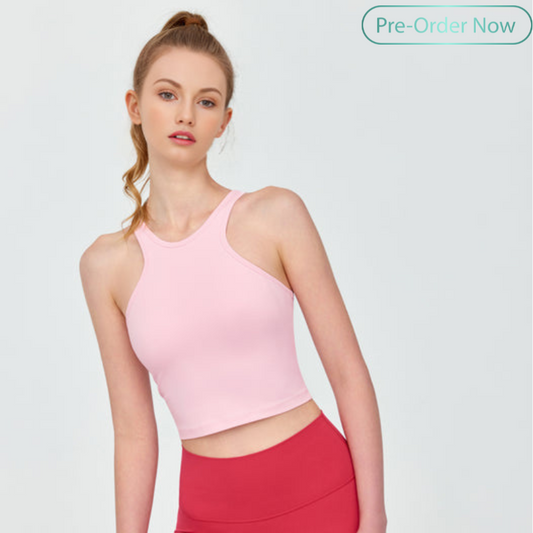 Integrated sports bra