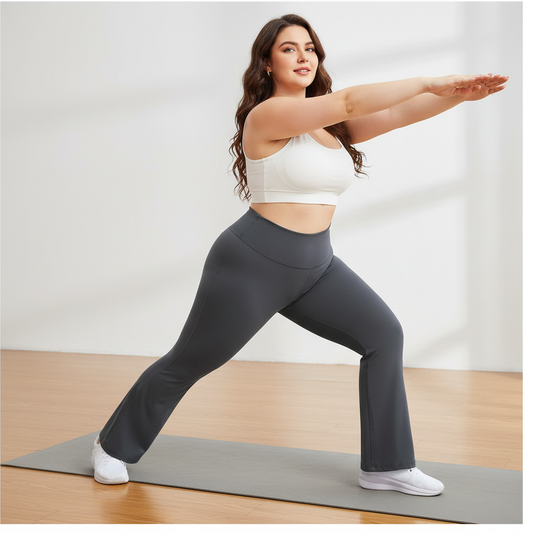 Buttery Soft High-Waisted Flare Yoga Pants - Adaptive Fit Bootcut Leggings