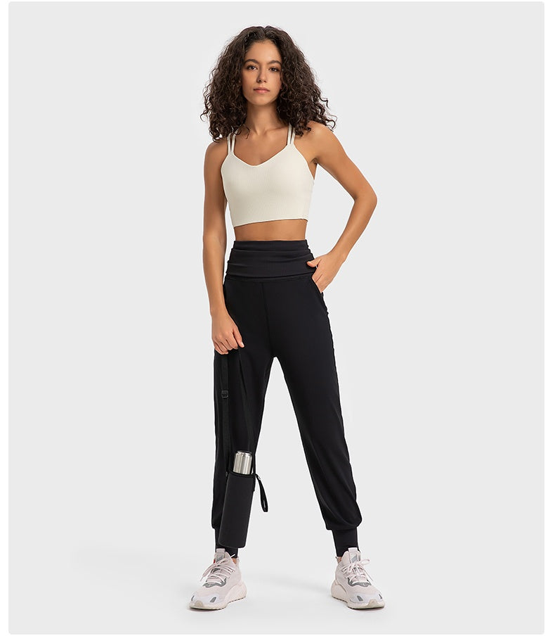 Draped casual leggings