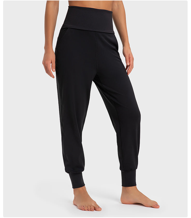 Draped casual leggings