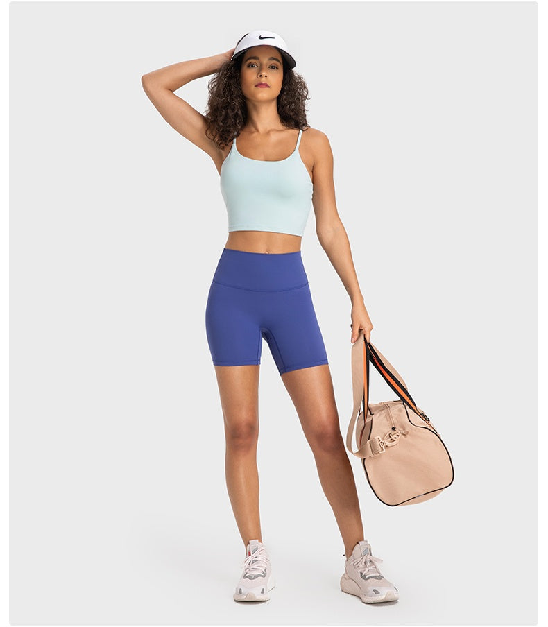 Spaghetti strap sport bra