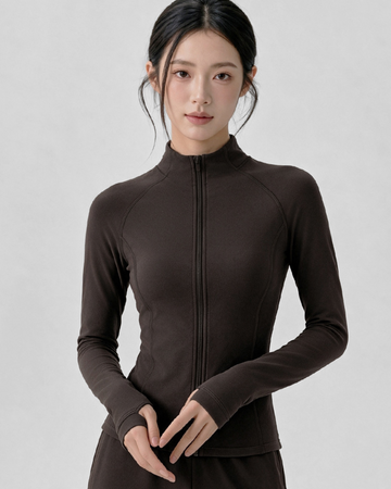 Anatara Fleece Lined Slim Fit Zip Up Jacket
