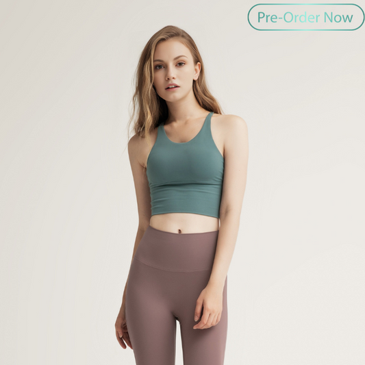 Thin horizontal strap bra