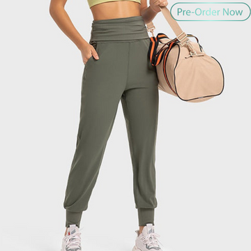 Draped casual leggings