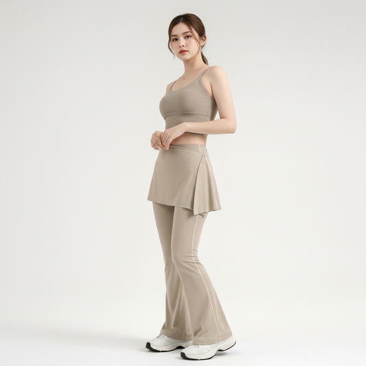 The Serene 2-in-1 Skirted Flare Leggings