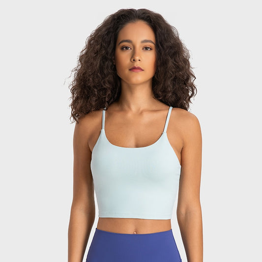 Spaghetti strap sport bra