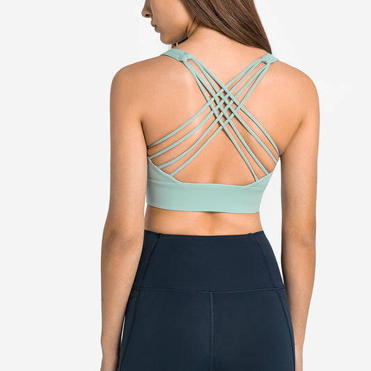 Four-way stretch sports bra