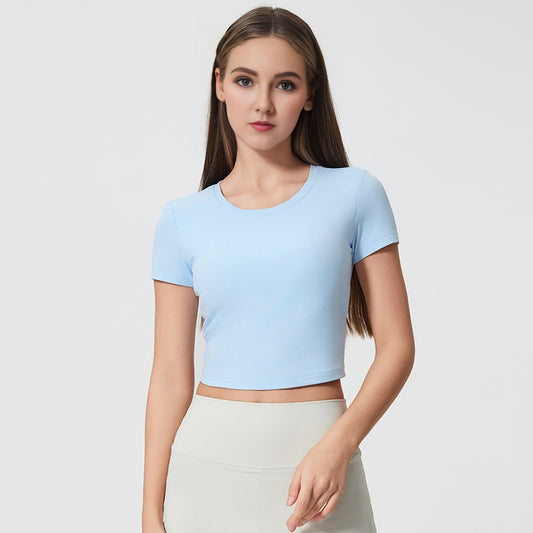 Back pleated T-shirt