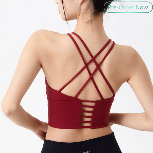 Strappy Back Sports Bra Medium Support