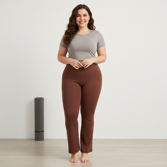 Buttery Soft High-Waisted Flare Yoga Pants - Adaptive Fit Bootcut Leggings