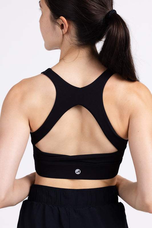 Cut Out Racer Back Sports Bra Medium Support