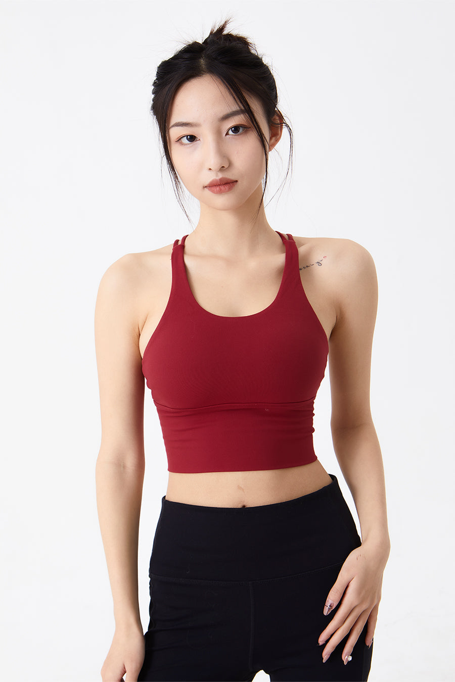 Strappy Back Sports Bra Medium Support