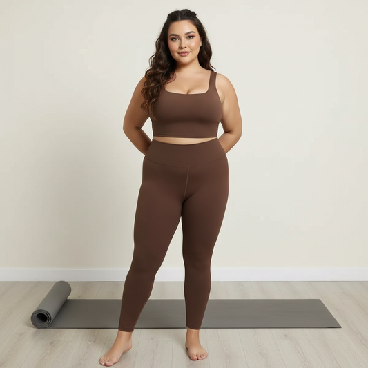 Buttery Soft 2-Piece Yoga Set - High-Stretch Sports Bra & High-Waisted Leggings Combo