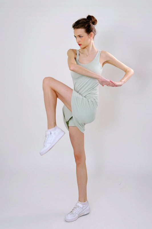 Rib Tank Mini Dress READY STOCK