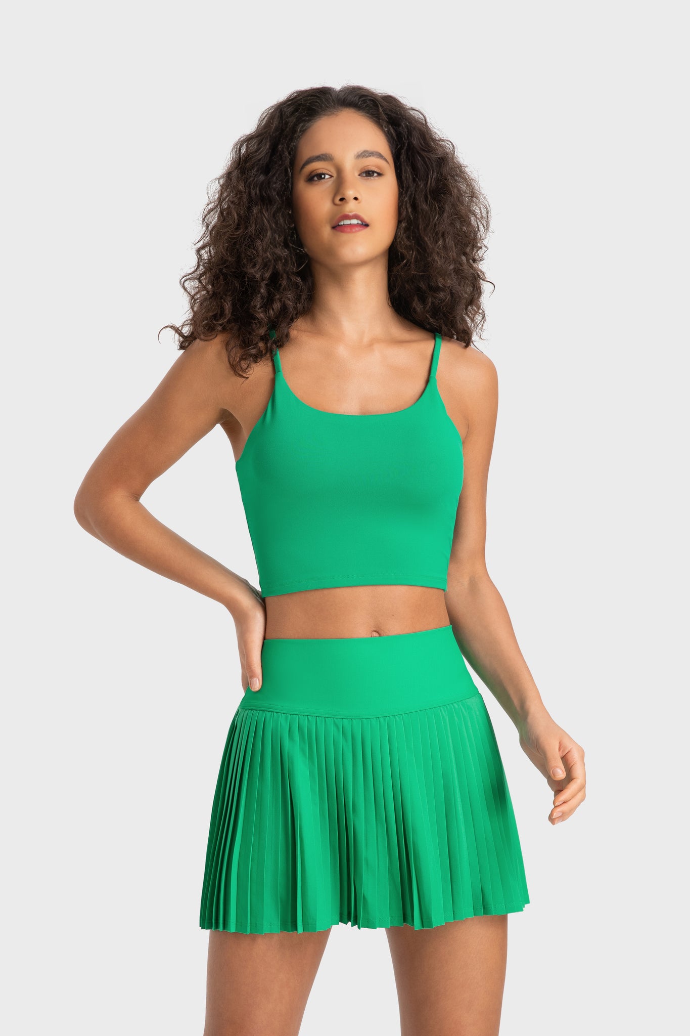 Spaghetti strap sport bra
