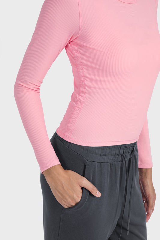 Pleated waist cinching top