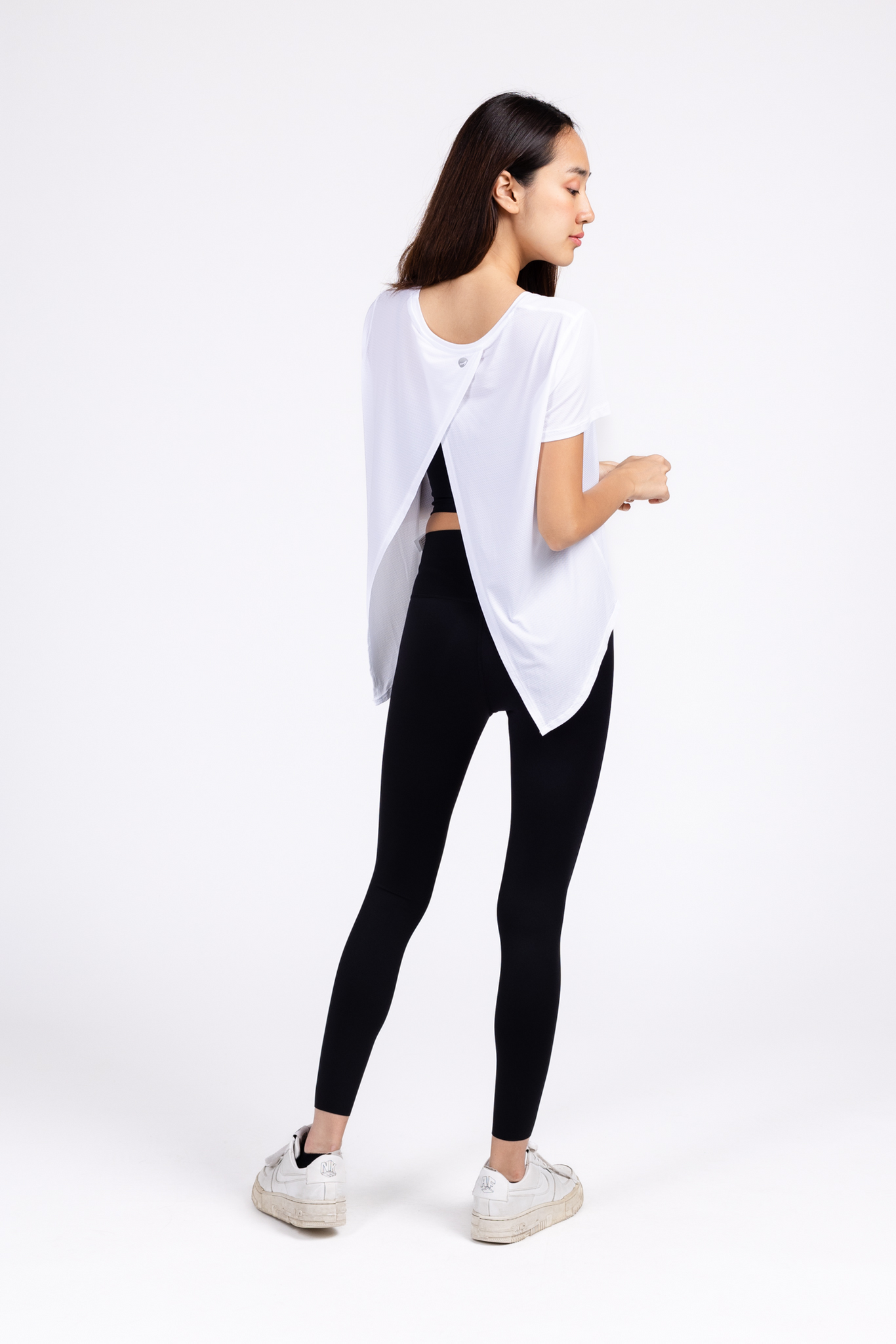 Open Back Short Sleeve T-Shirt