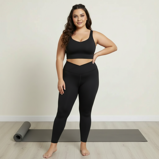 Formula: Buttery Soft 2-Piece Yoga Set - High-Waisted Leggings & Sports Bra Combo