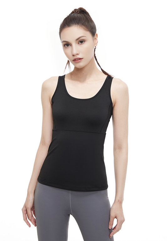 Back hollowed out sports vest tops order now